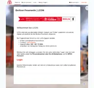 Kleine Seitenvorschau von leon.berliner-feuerwehr.de