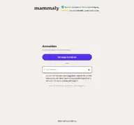 Kleine Seitenvorschau von account.mammaly.de