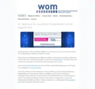 Kleine Seitenvorschau von wom-ev.de