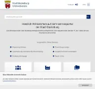Kleine Seitenvorschau von bueckeburg.serviceportal-schaumburg.de