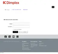 Kleine Seitenvorschau von portal.glendimplex.de