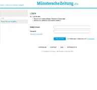 Kleine Seitenvorschau von account.muensterschezeitung.de