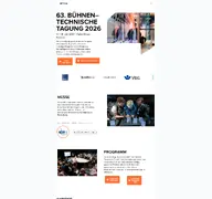 Kleine Seitenvorschau von buehnentechnische-tagung.de