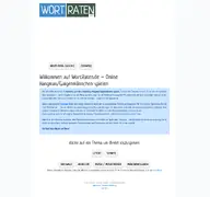 Kleine Seitenvorschau von wortraten.de