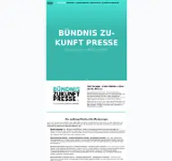Kleine Seitenvorschau von buendniszukunftpresse.de