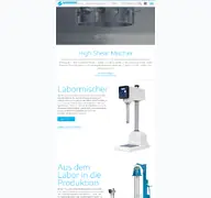 Kleine Seitenvorschau von silverson.de
