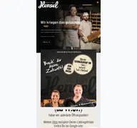 Kleine Seitenvorschau von baeckerei-hensel.de