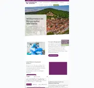 Kleine Seitenvorschau von buergerspital-wertheim.de