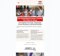 Kleine Seitenvorschau von the-dojo.de