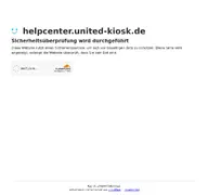 Kleine Seitenvorschau von helpcenter.united-kiosk.de