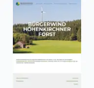 Kleine Seitenvorschau von buergerwind-hoehenkirchner-forst.de
