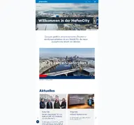 Kleine Seitenvorschau von hafencity.com