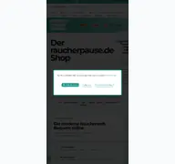 Kleine Seitenvorschau von raucherpause.de