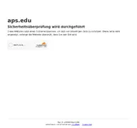 Kleine Seitenvorschau von aps.edu