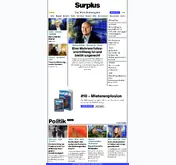 Kleine Seitenvorschau von surplusmagazin.de