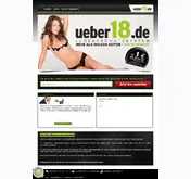 Kleine Seitenvorschau von ueber18.de