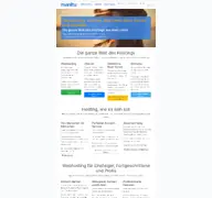 Kleine Seitenvorschau von manitu.net