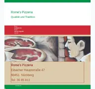 Kleine Seitenvorschau von romes-pizzeria.de