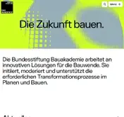 Kleine Seitenvorschau von bundesstiftung-bauakademie.de