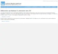 Kleine Seitenvorschau von lists.lrz.de