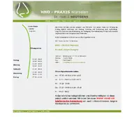 Kleine Seitenvorschau von hno-praxis-wuerselen.de