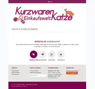 Kleine Seitenvorschau von kurzwarenkatze.de