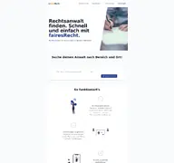 Kleine Seitenvorschau von fairesrecht.at