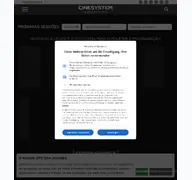 Kleine Seitenvorschau von cinesystem.com.br