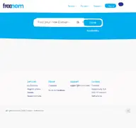 Kleine Seitenvorschau von freenom.com