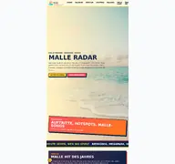 Kleine Seitenvorschau von malle-radar.de