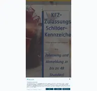 Kleine Seitenvorschau von zulassungsdienst-bochum-werne.de