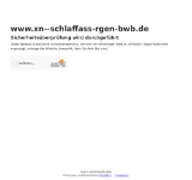 Kleine Seitenvorschau von xn--schlaffass-rgen-bwb.de