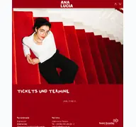 Kleine Seitenvorschau von tickets.ana-lucia.de