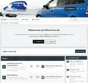 Kleine Seitenvorschau von zafira-forum.de