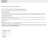 Kleine Seitenvorschau von login.burgstadtcard.de