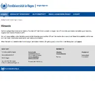 Kleine Seitenvorschau von login.fernuni-hagen.de