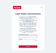Kleine Seitenvorschau von login.hueber.de