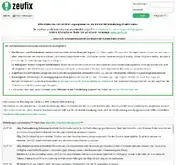 Kleine Seitenvorschau von login.zeufix.de