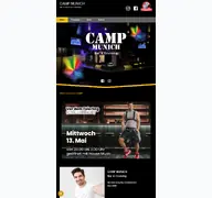 Kleine Seitenvorschau von camp-munich.de