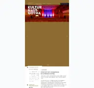 Kleine Seitenvorschau von kulturhaus-gotha.de