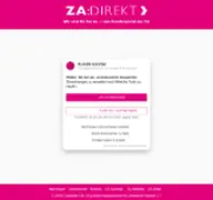 Kleine Seitenvorschau von zadirekt.zaag.de
