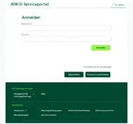 Kleine Seitenvorschau von serviceportal.plus.aok.de