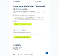 Kleine Seitenvorschau von zaehlerstanderfassung.hamburger-energienetze.de