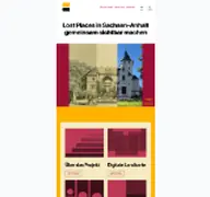 Kleine Seitenvorschau von lostplaces.geschichte.uni-halle.de