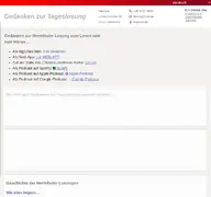 Kleine Seitenvorschau von losung.moravians.de