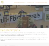 Kleine Seitenvorschau von lothar-spaeth-foerderpreis.de