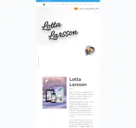 Kleine Seitenvorschau von lotta-larsson.de
