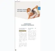Kleine Seitenvorschau von zahngenial.de