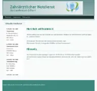 Kleine Seitenvorschau von zahnnotdienst-gifhorn.de
