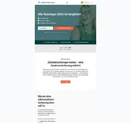 Kleine Seitenvorschau von zahnversicherung.de